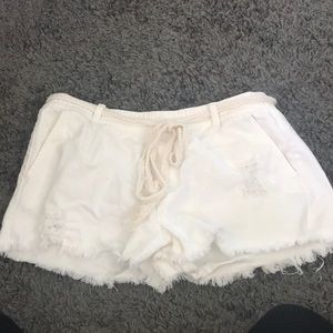 White shorts from aerie